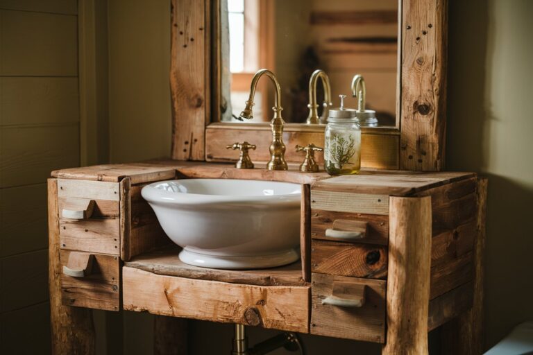 27 Easy DIY Farmhouse-Style Bathroom Decor Projects