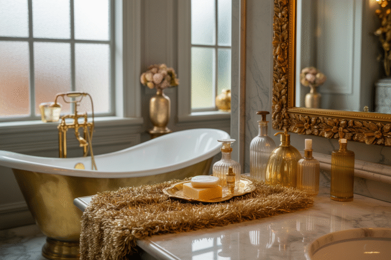 Gold Bathroom Decor Ideas to Elevate Your Space with Glam